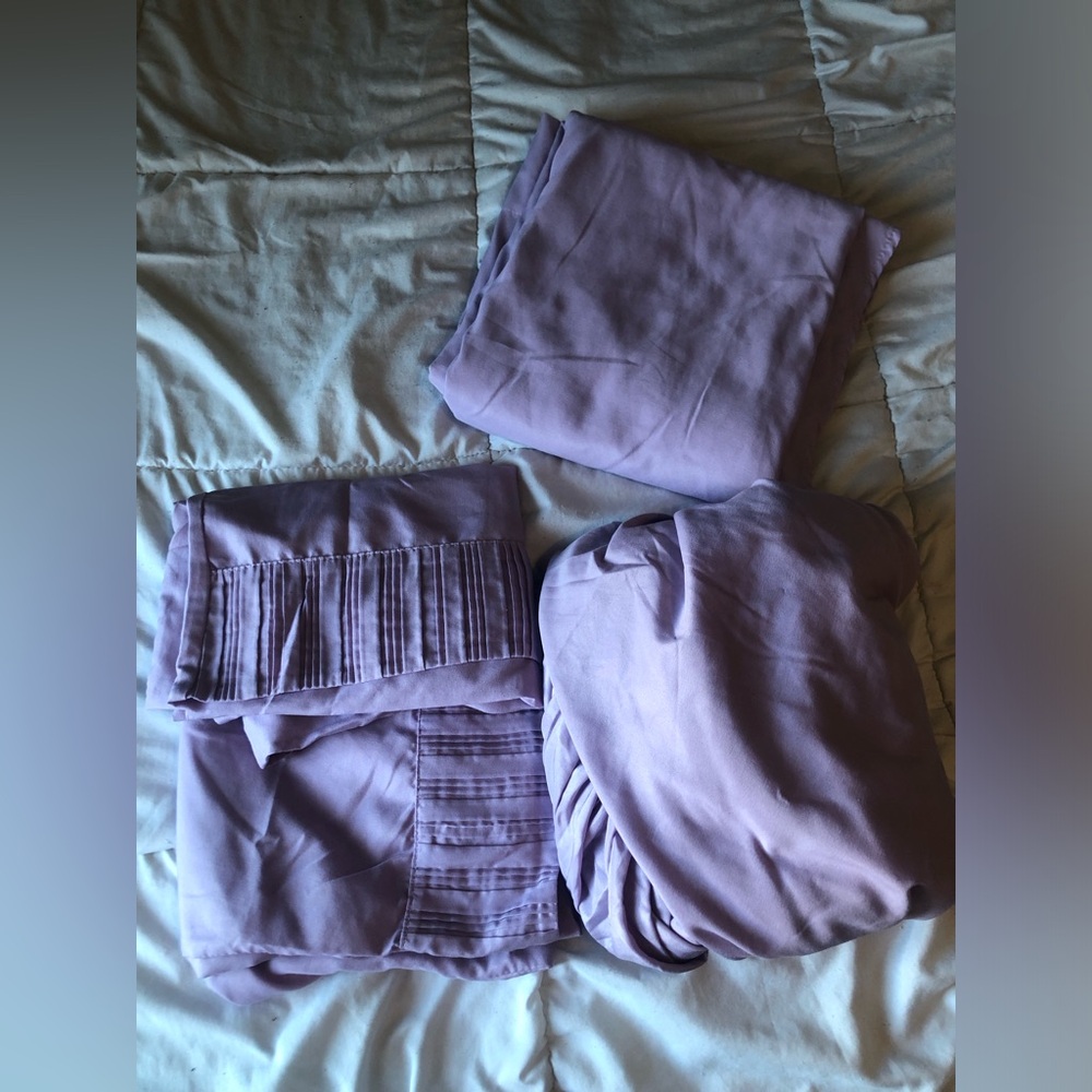 🐱 Purple DOUBLE Bedsheets